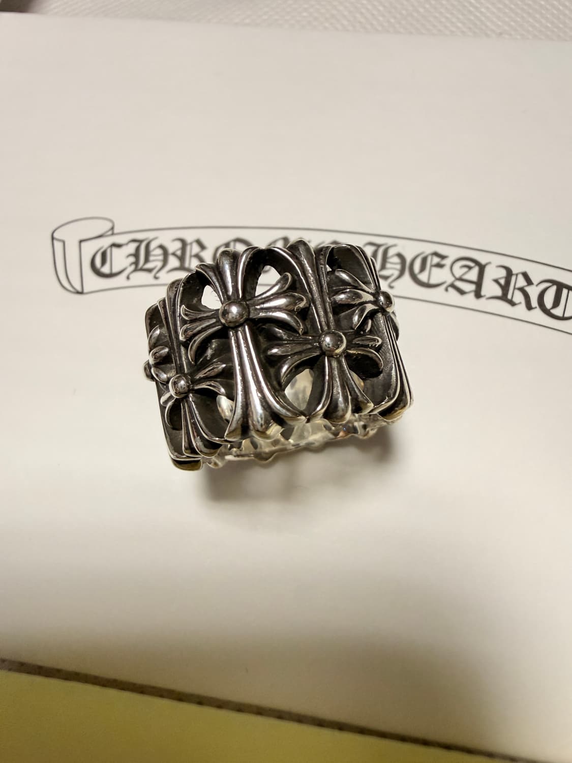 크롬하츠 세메터리 실버 링 상품이미지4