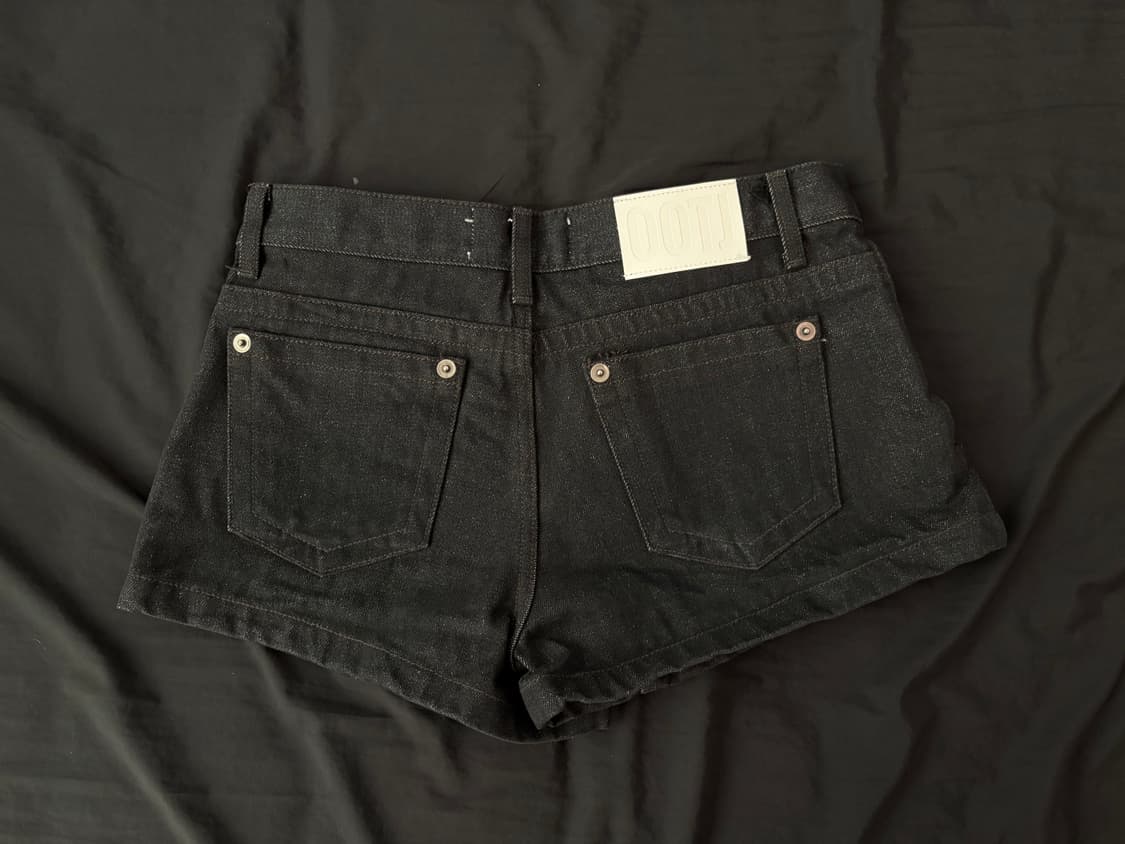 블랙업 핫크 논페이드 숏데님 흑청 M 상품이미지2