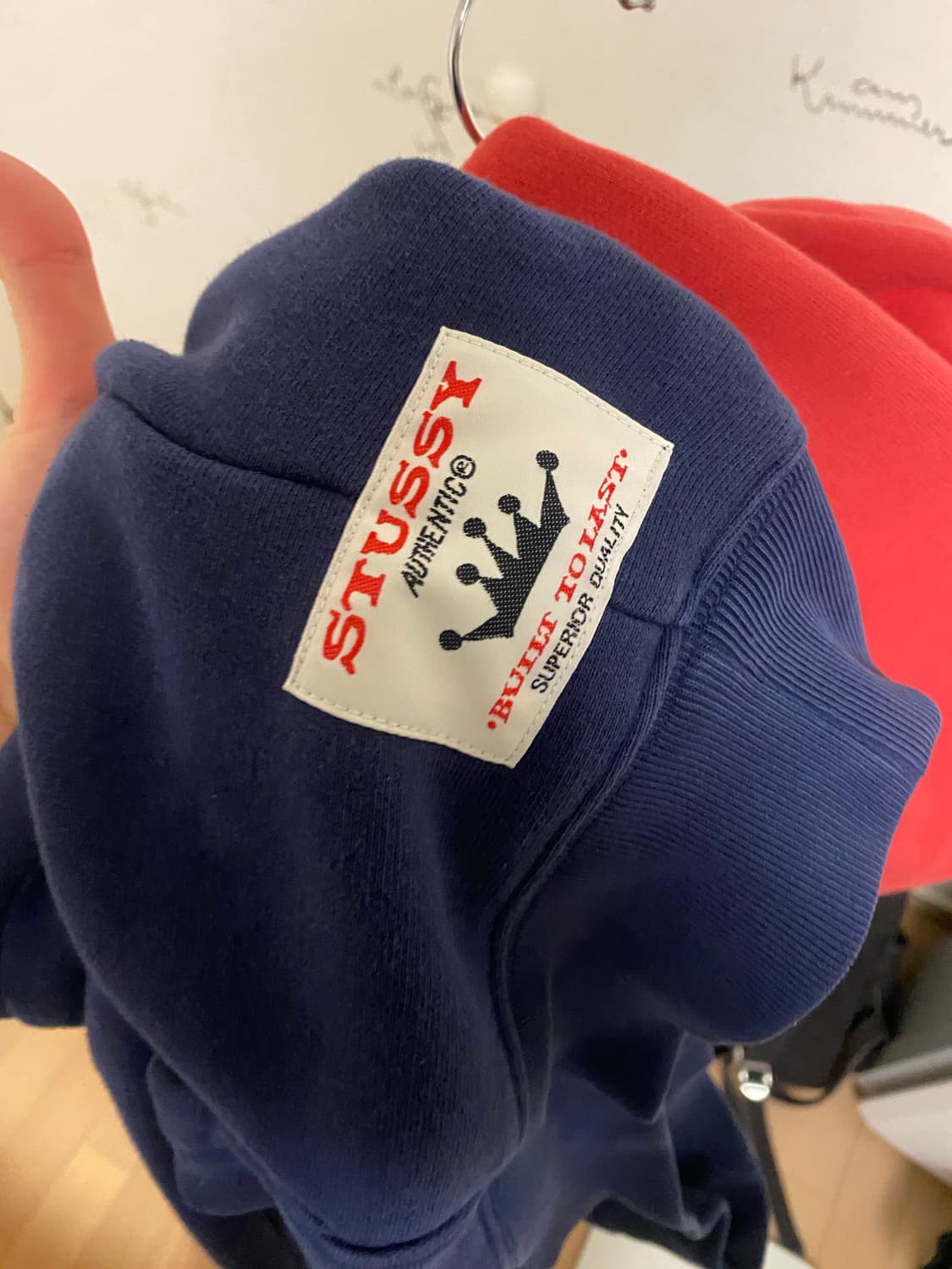 스투시 투톤 후디 M 상품이미지3