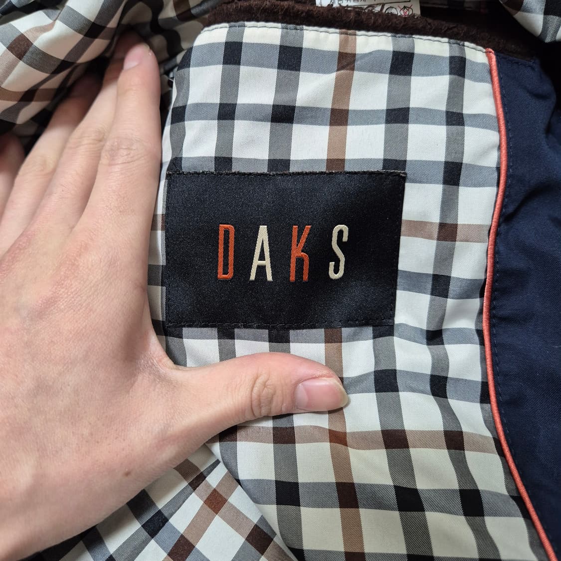 닥스 런던 남성 클래식 워크 패딩 코트 자켓 M(95) 상품이미지5
