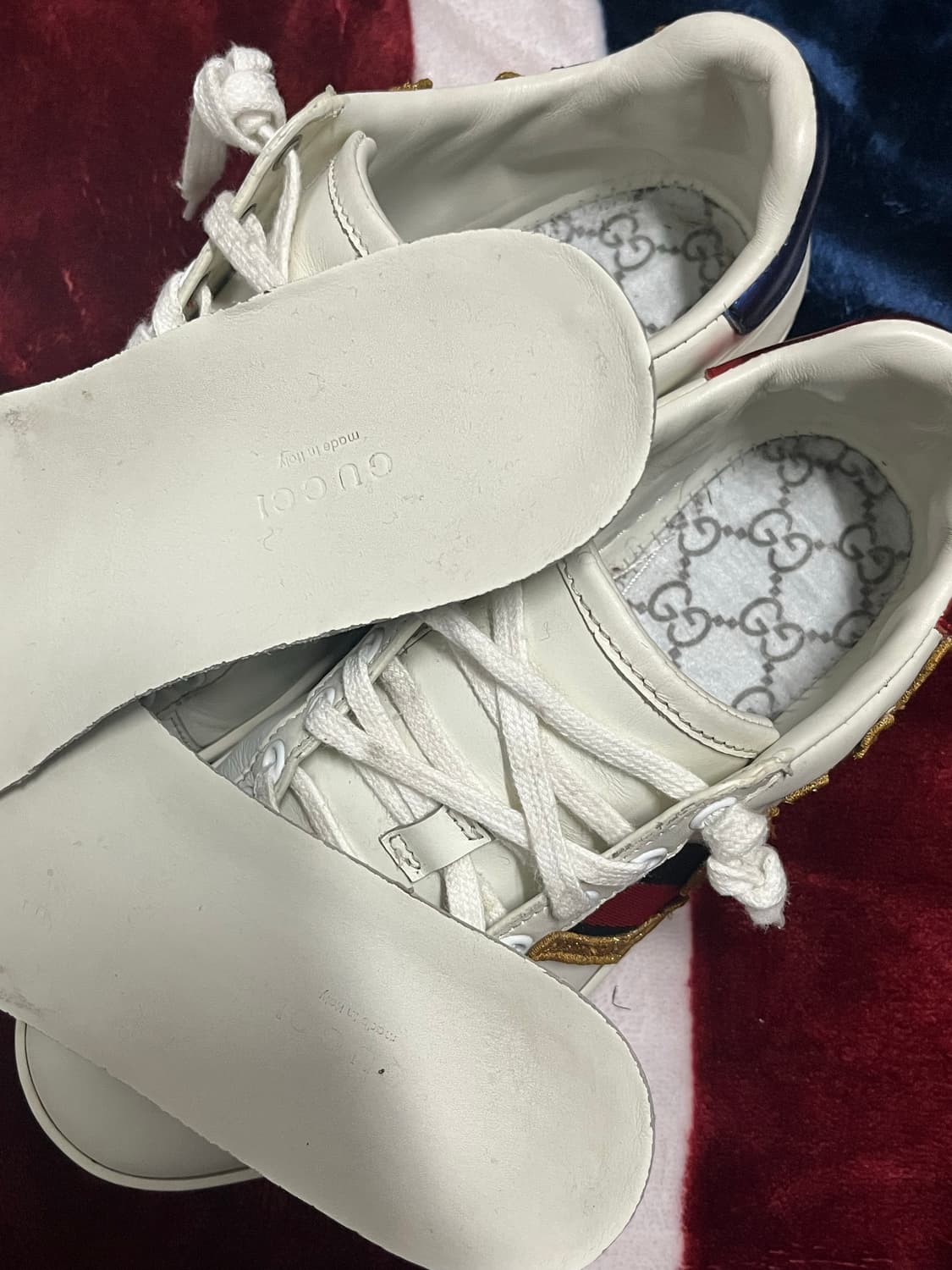 구찌 에이스 러브드 자수 스니커즈 37 정품 상품이미지7