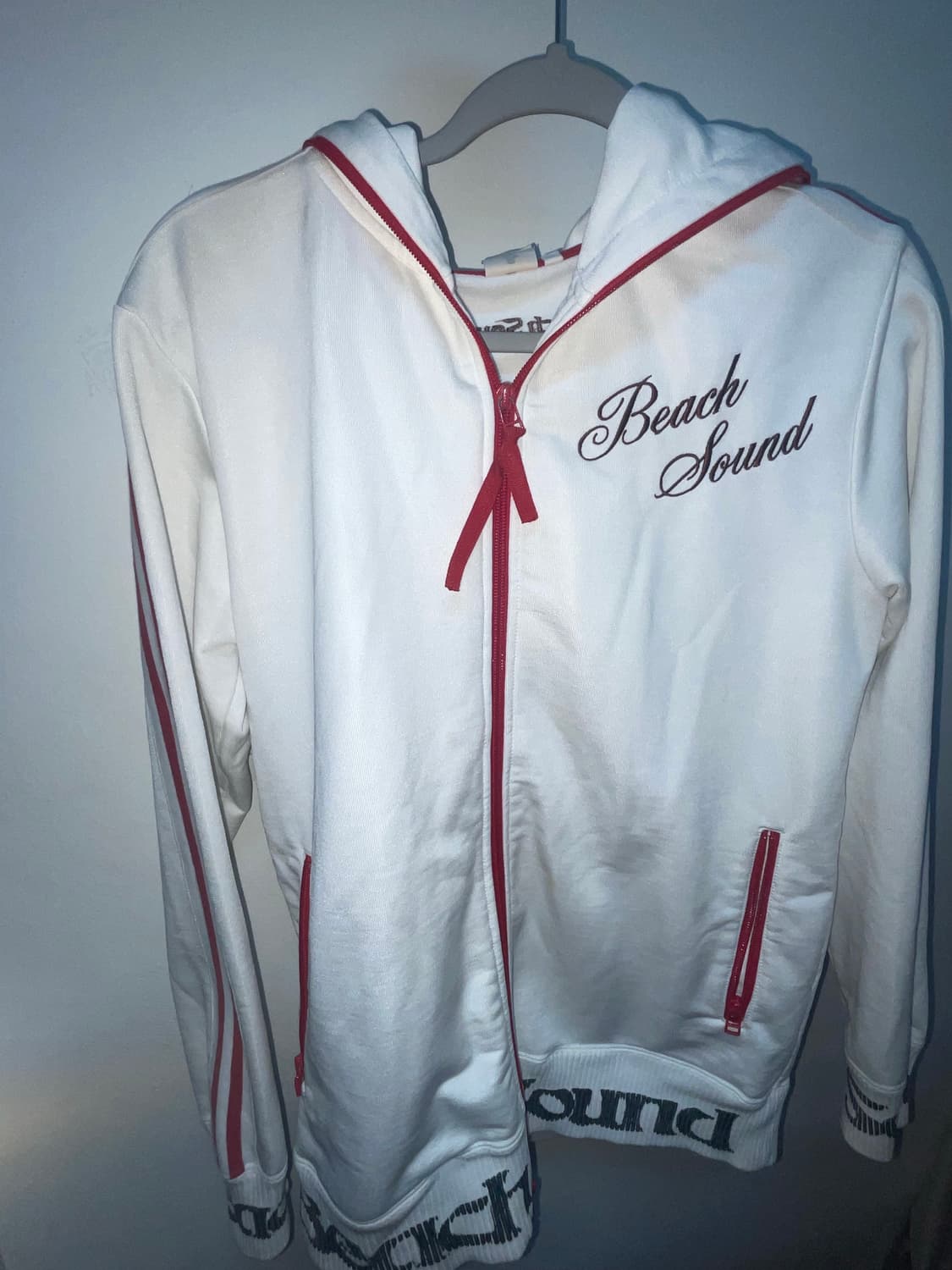 비치사운드 져지 트랙 투웨이 후드집업 상품이미지1