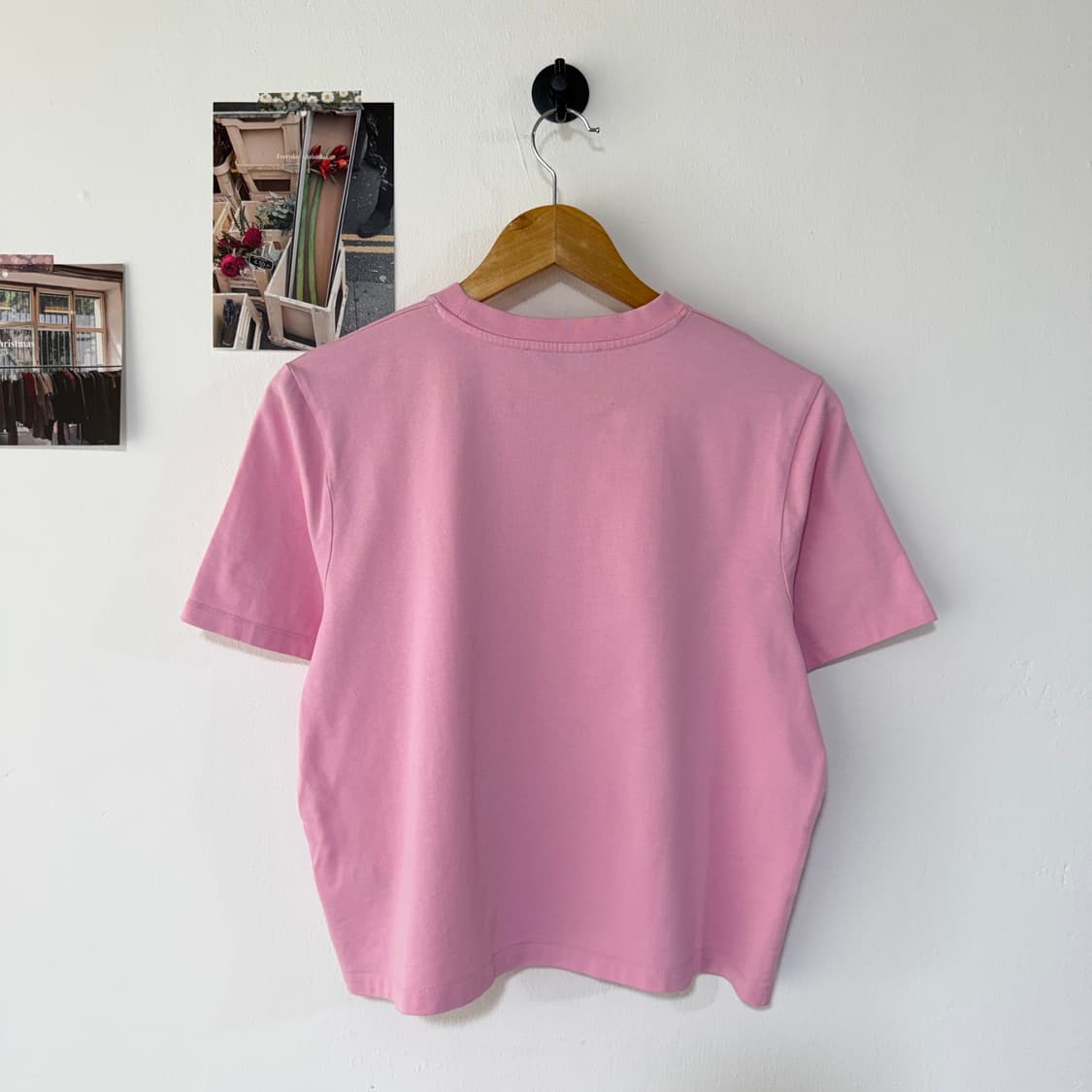 [M] 메종키츠네 로고 크롭 반팔티셔츠 상품이미지2