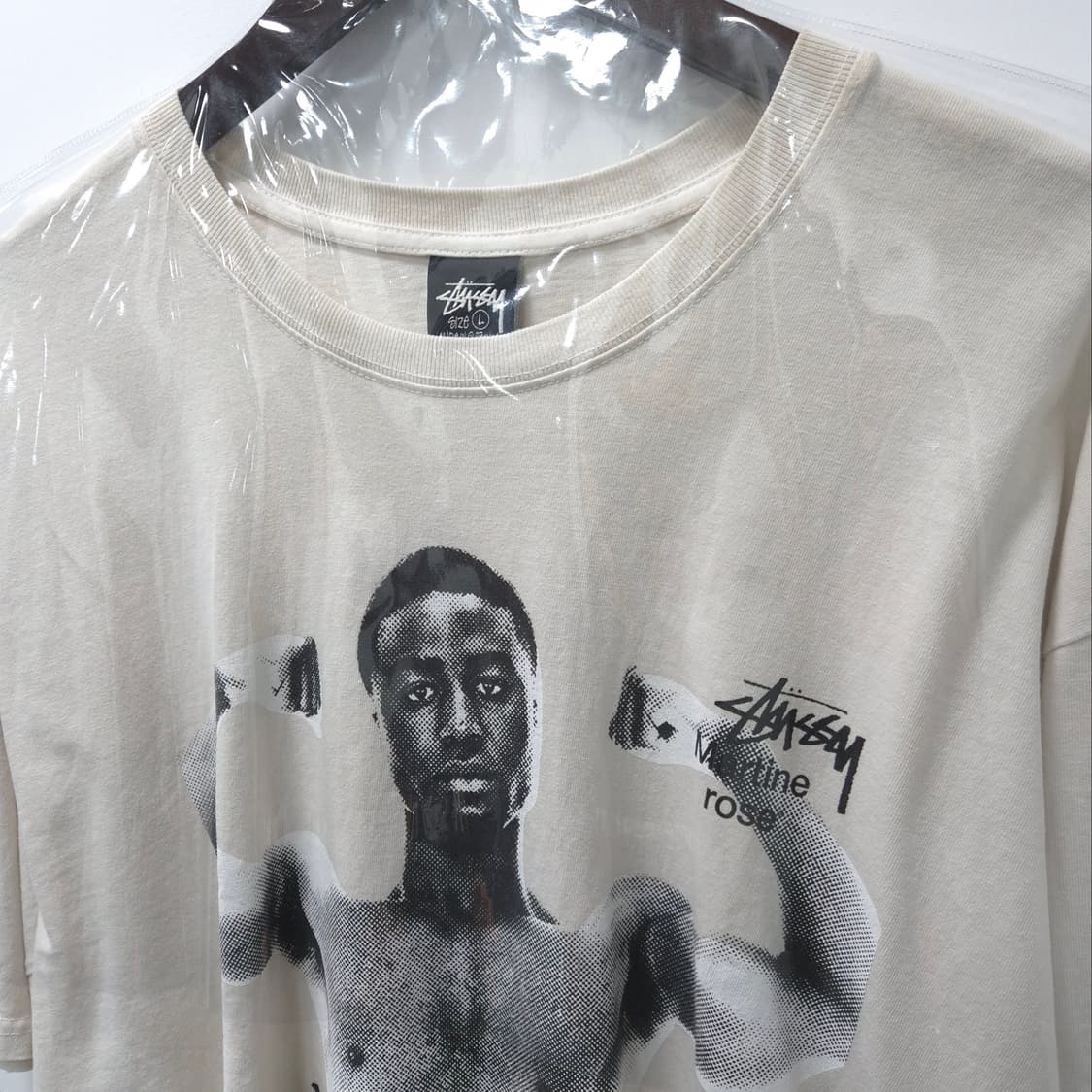 스투시 x 마틴 로즈 스탠드 펌 피그먼트 다이드 티 내츄럴 L / 할인 상품이미지3