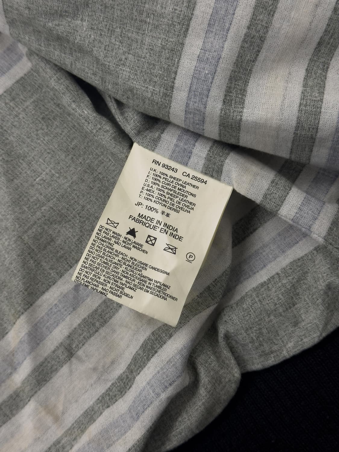 디젤 레더 블루종 상품이미지8