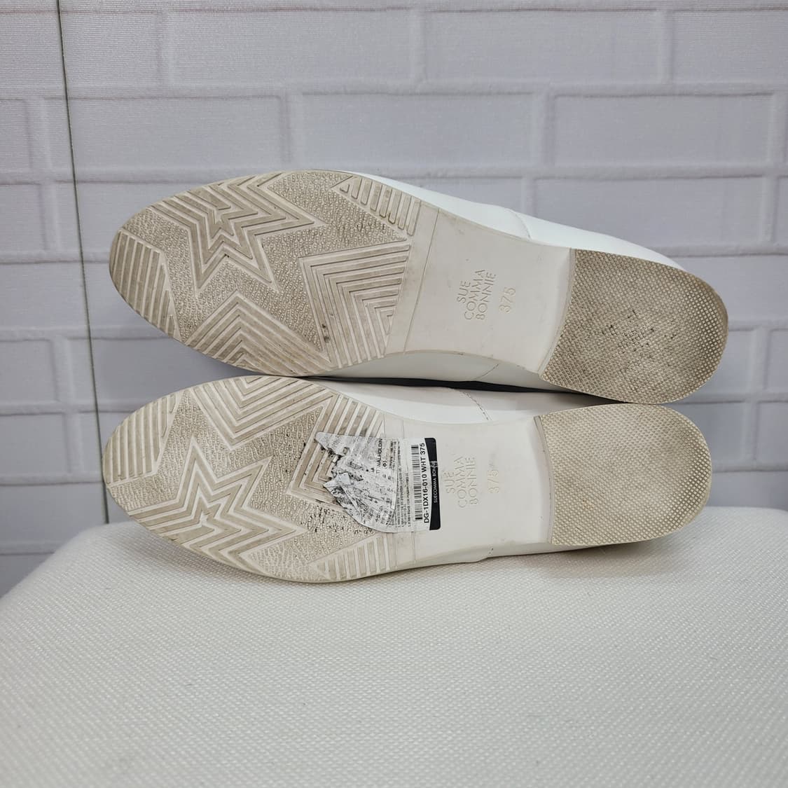 SUECOMMA BONNIE 슈콤마보니 화이트 스니커즈 로퍼 신발 235 상품이미지8
