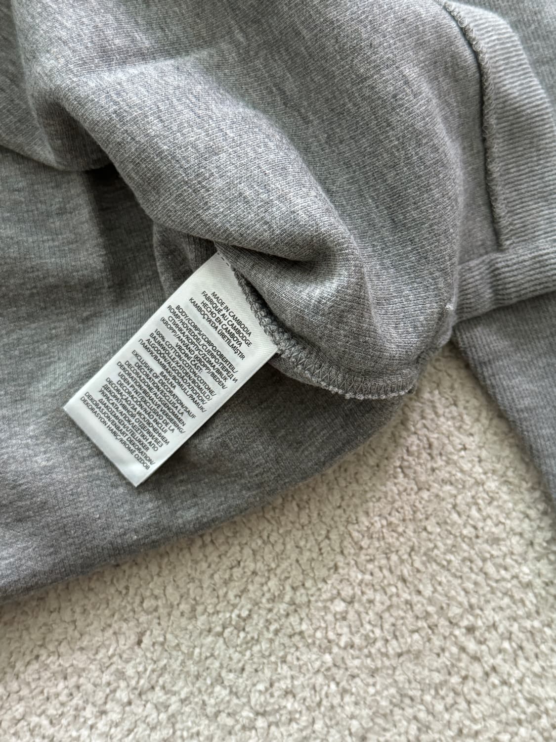 (새상품/정품) 폴로랄프로렌 반집업 맨투맨(그레이/남성S) 상품이미지4