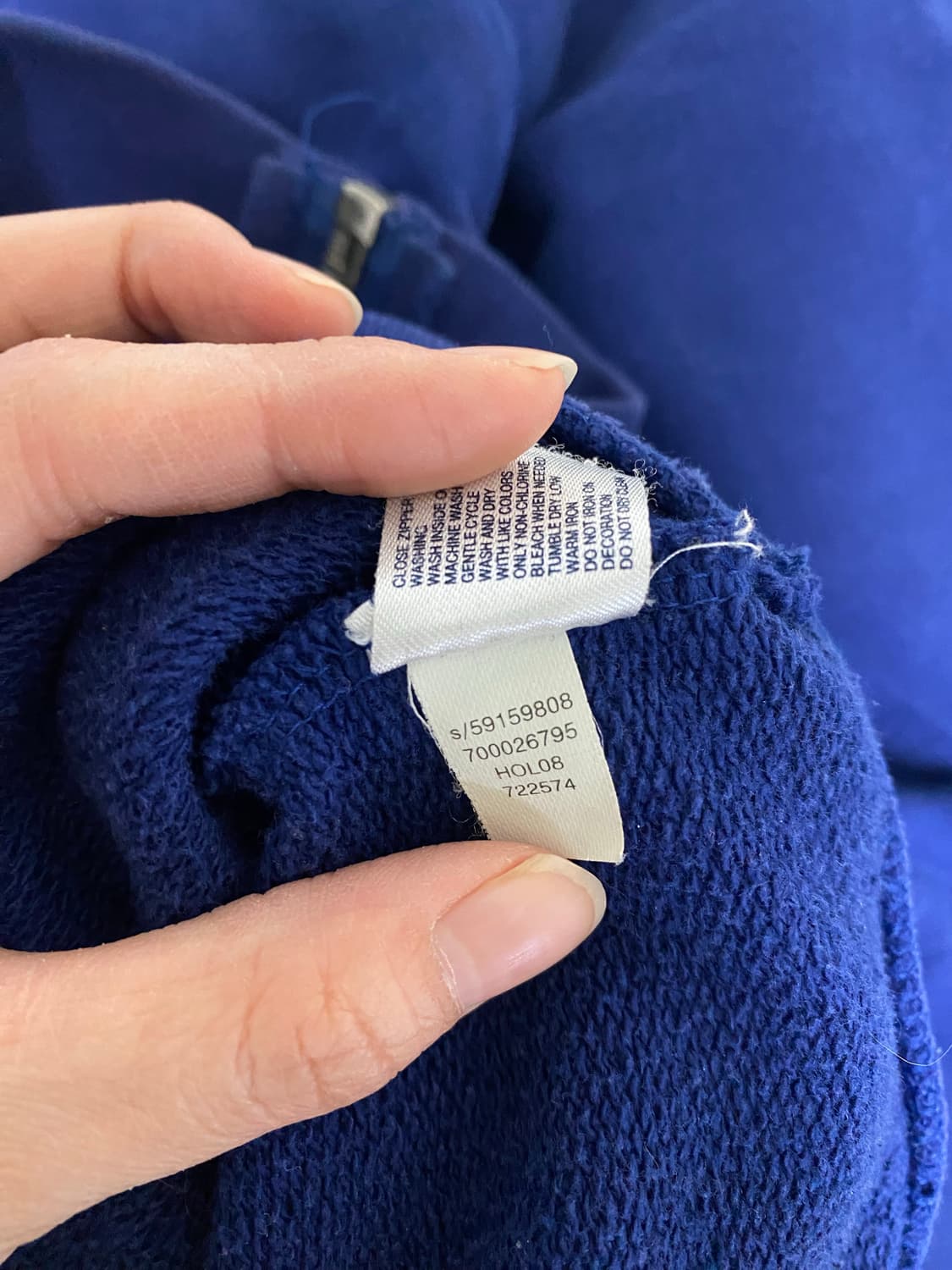 갭 후드집업 라지 블루컬러 상품이미지8