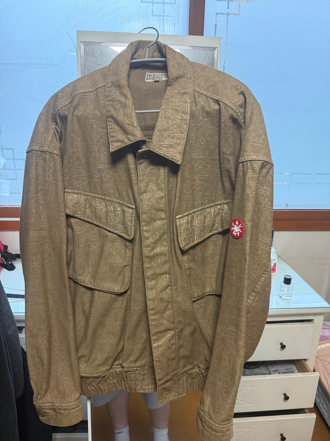 [L] 카브엠트 노이즈 버튼 자켓 브라운 상품이미지1