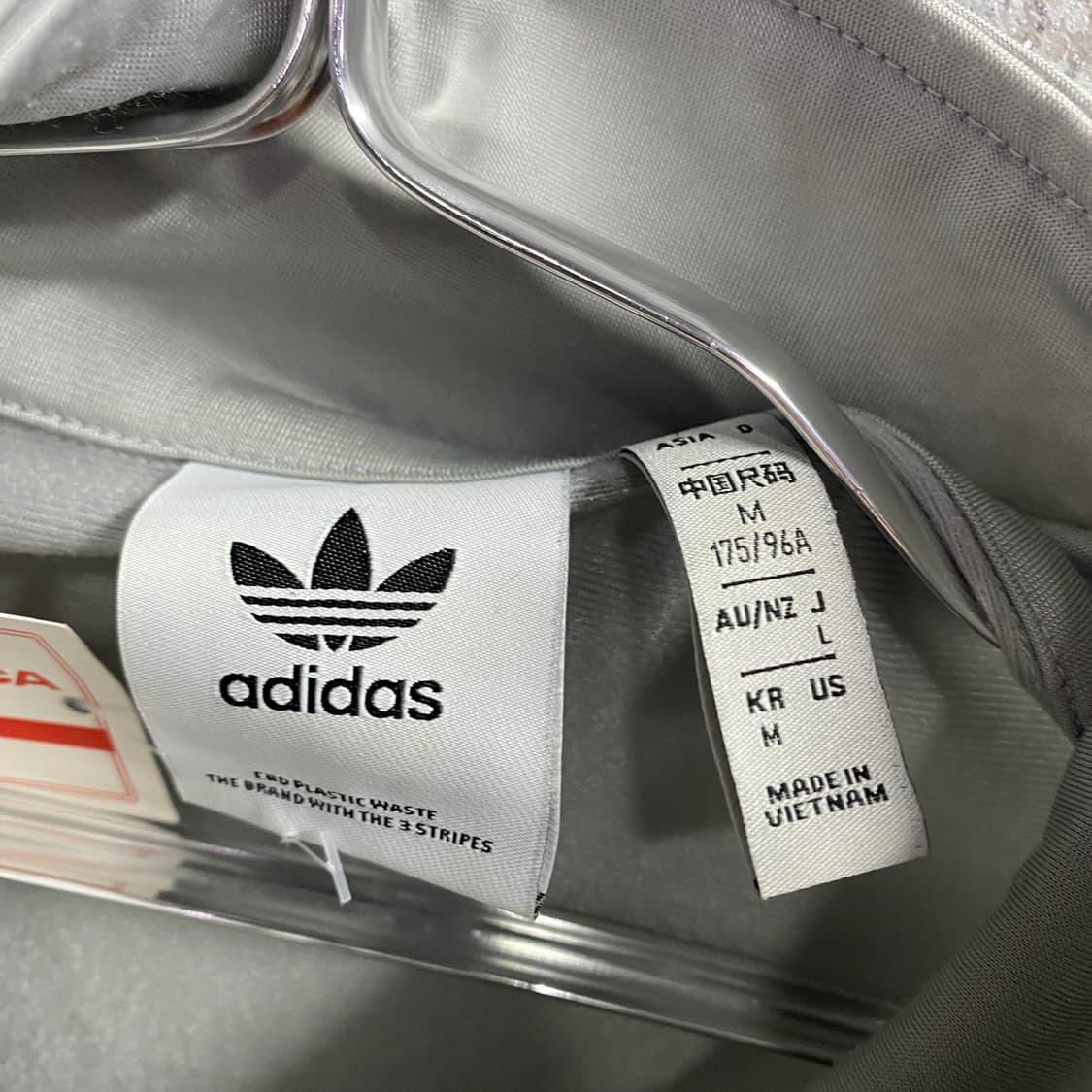 아디다스 아디컬러 클래식 파이어버드 실버 그레이 트랙탑 져지 B4350 상품이미지6