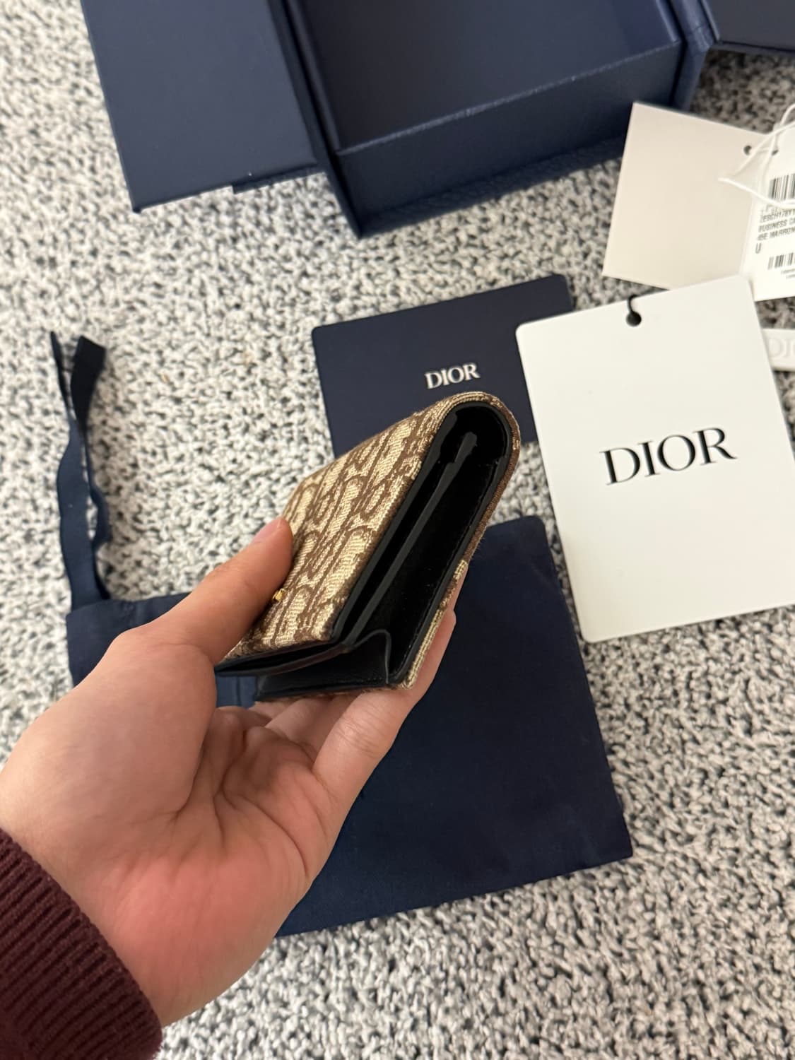 디올 신형 비즈니스 카드지갑 정품 상태좋음 상품이미지6