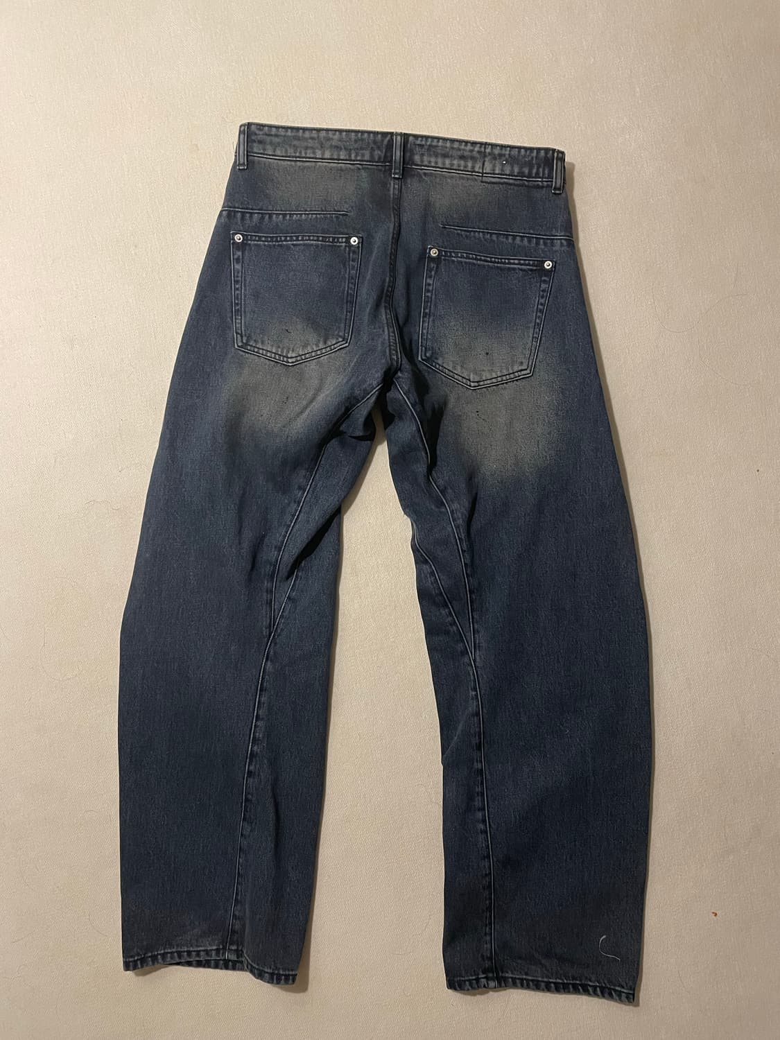 [새상품] Coor 쿠어 워시드 엔지니어 데님 팬츠 워시드 블루 S 상품이미지2