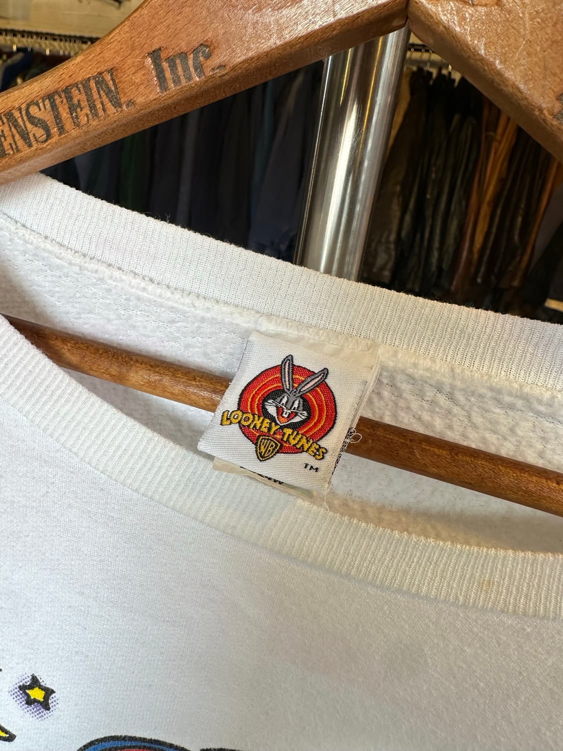 90s 루니툰즈 50/50 프린팅 스웻셔츠 made in usa 상품이미지6