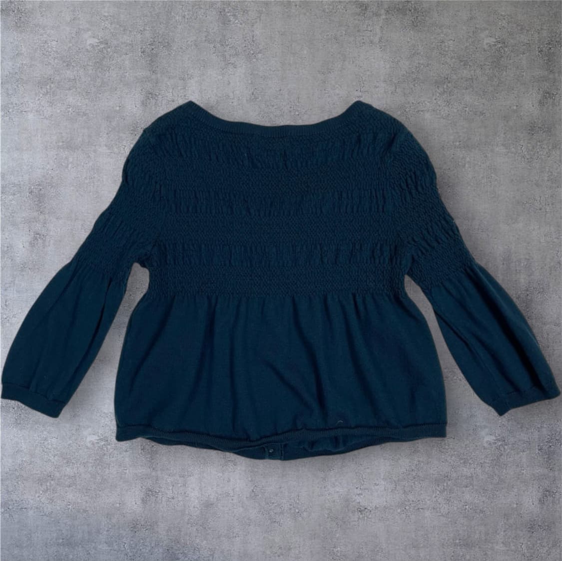 쿠미쿄쿠  KUMIKYOKU 딥블루 셔링 니트 가디건 2 상품이미지6