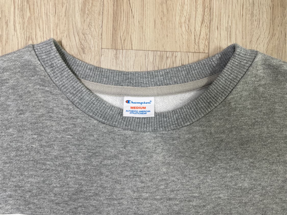 105) 80's 복각 챔피온 재팬 빅로고 절개 오버핏 맨투맨 상품이미지4