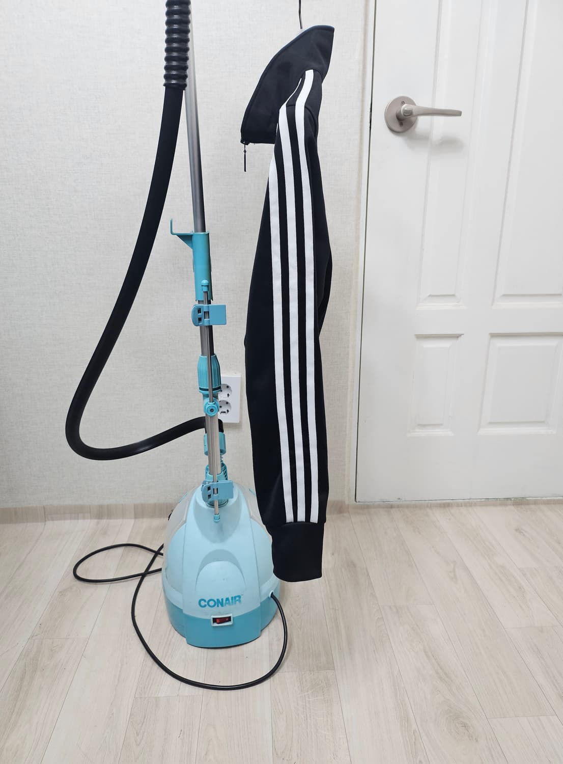 (90)S☆우주매물☆ 아디다스 파이어버드 제니2중지퍼 [검흰] 트랙탑져지 상품이미지6