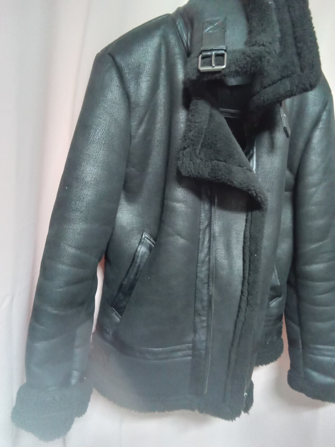 에비 에이터 블랙 무스탕 상품이미지2