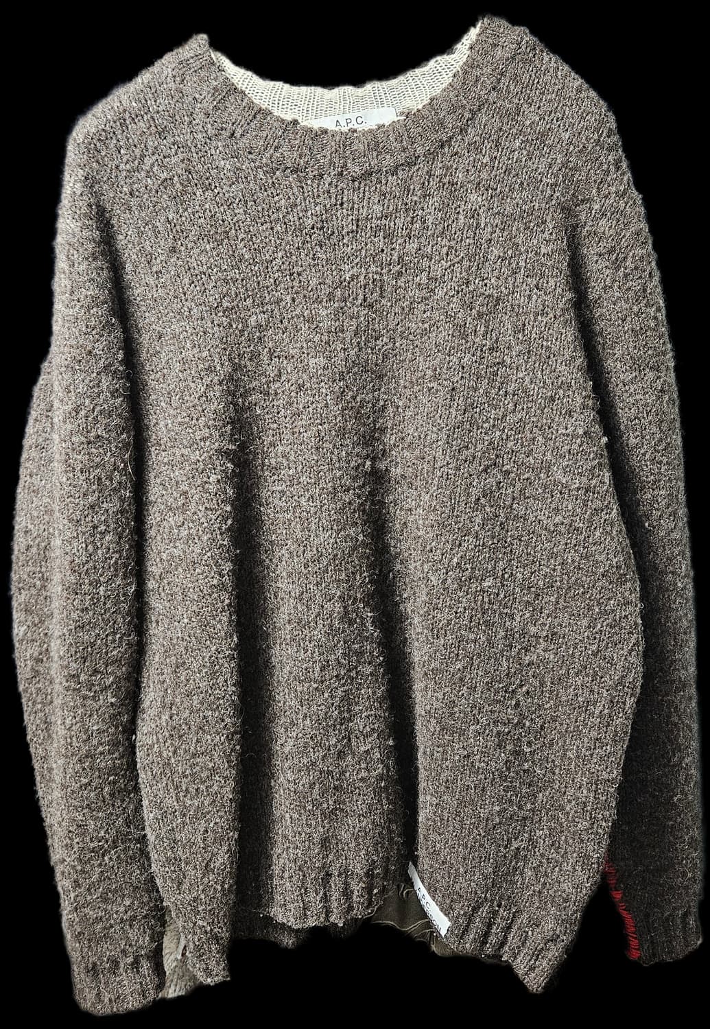 A.P.C x jw 앤더슨 앙쥬 점퍼 브라운 니트 상품이미지1