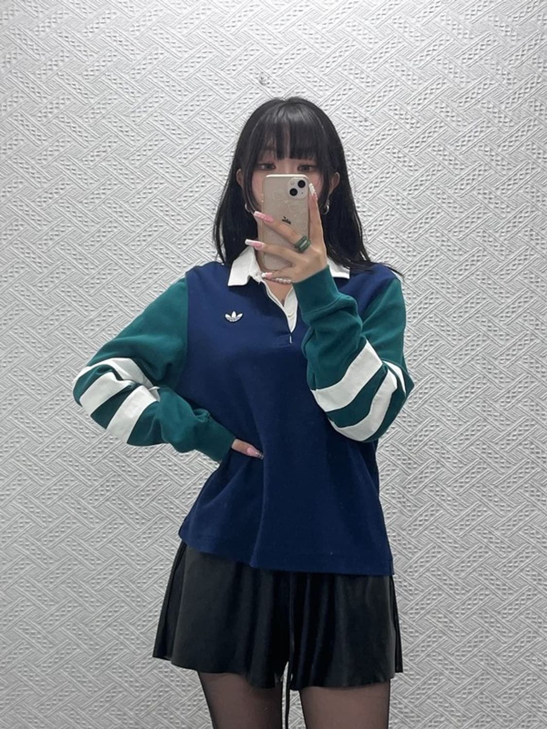 아디다스 올드스쿨 레트로 캐주얼 럭비 카라 롱슬리브 M C12556 상품이미지2