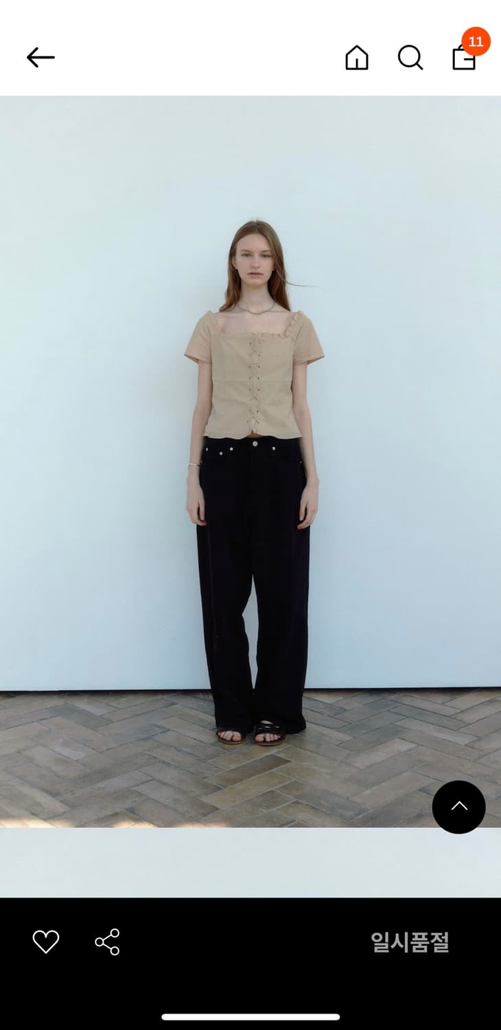 소프트서울 아일렛블라우스 상품이미지2