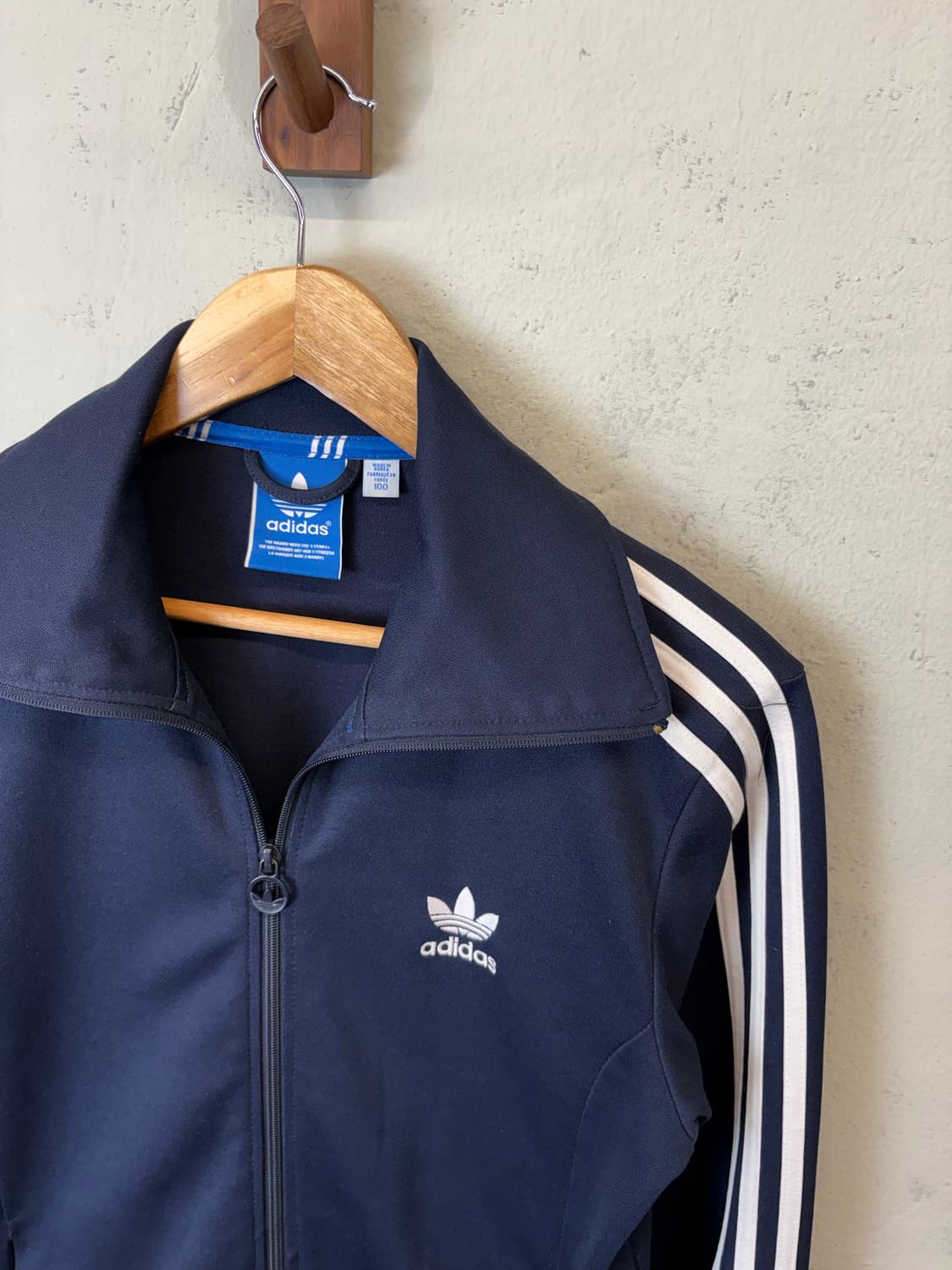 아디다스 빈티지 유로파 삼선 트랙탑 져지 네이비 상품이미지6