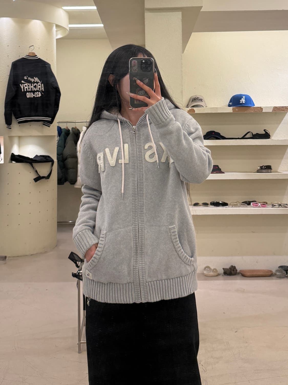 퀵실버 양털 니트 집업 U784 상품이미지1