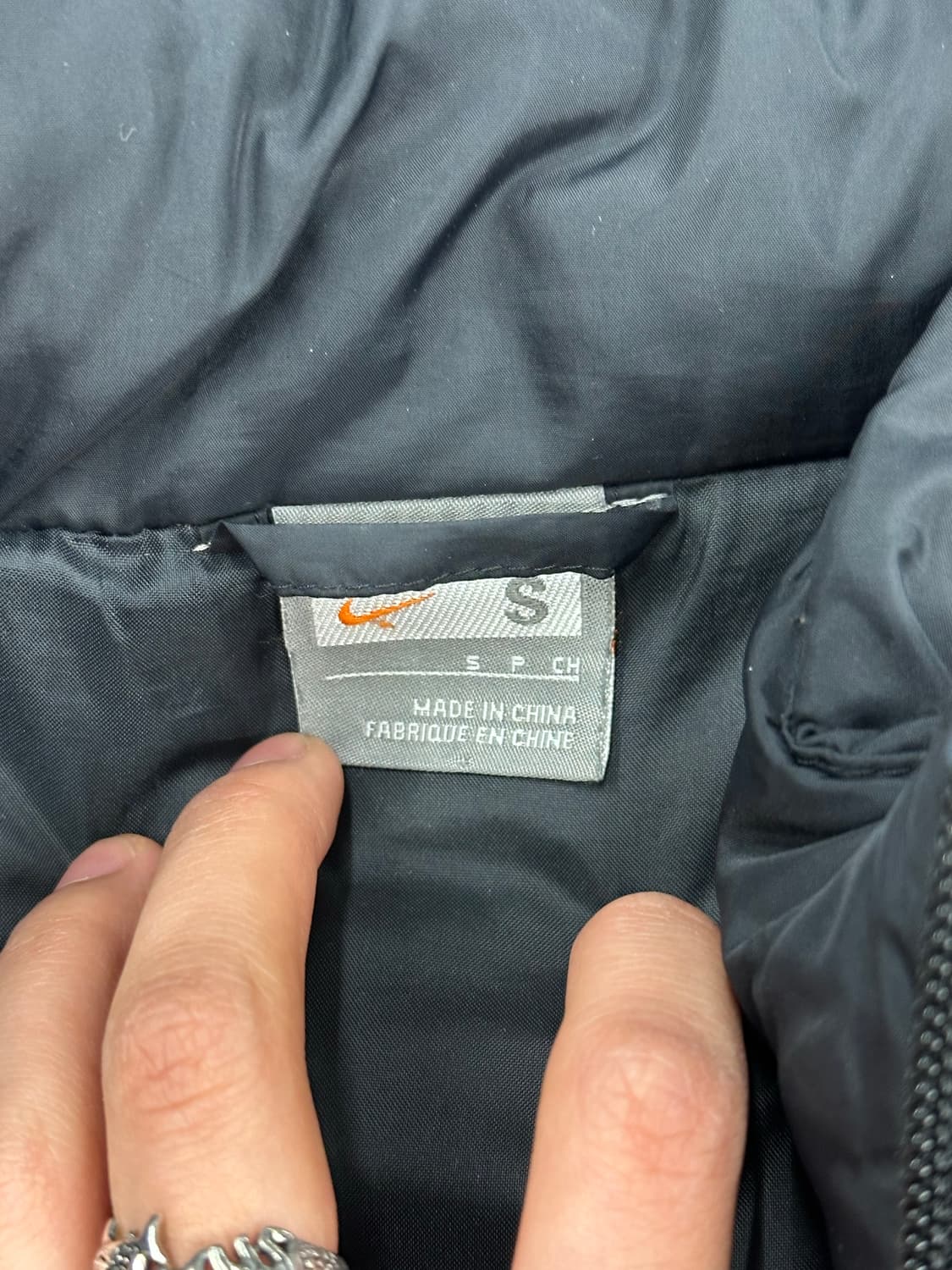 S)나이키 빈티지 맨체스터 유나이티드 블랙 패딩 상품이미지4