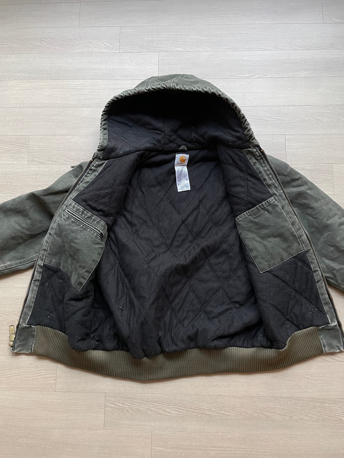 칼하트 j130 mos 모스 액티브 샌드스톤 상품이미지7