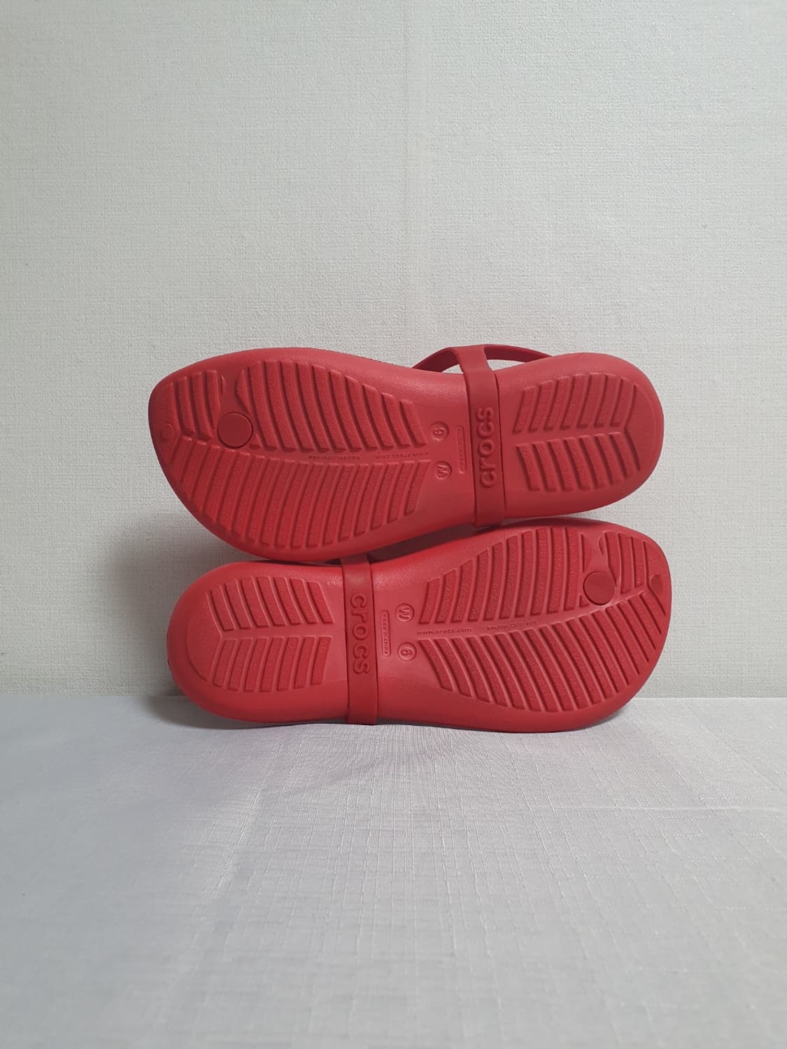 택포가 230mm 크록스 쪼리 섹시 알리아나 플립플랍 샌들 스칼렛 상품이미지8
