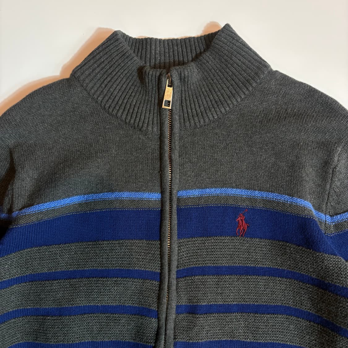 폴로 랄프로렌 스트라이프 니트 집업 상품이미지4
