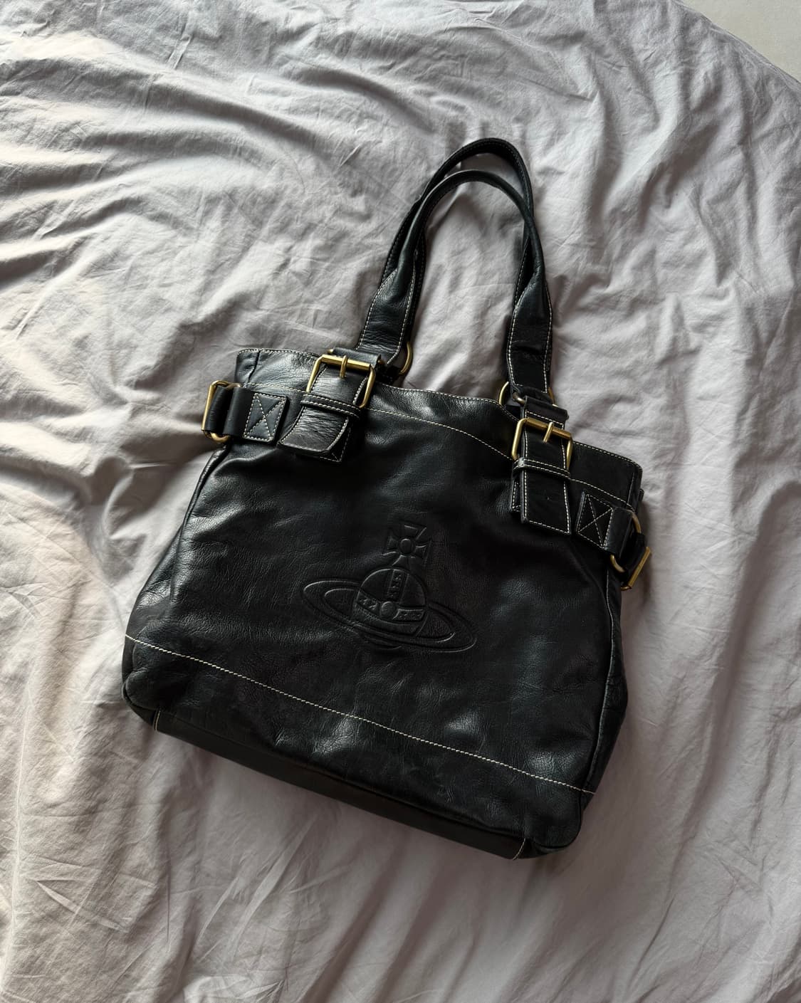 비비안웨스트우드 빈티지 버클 백 숄더백 상품이미지3