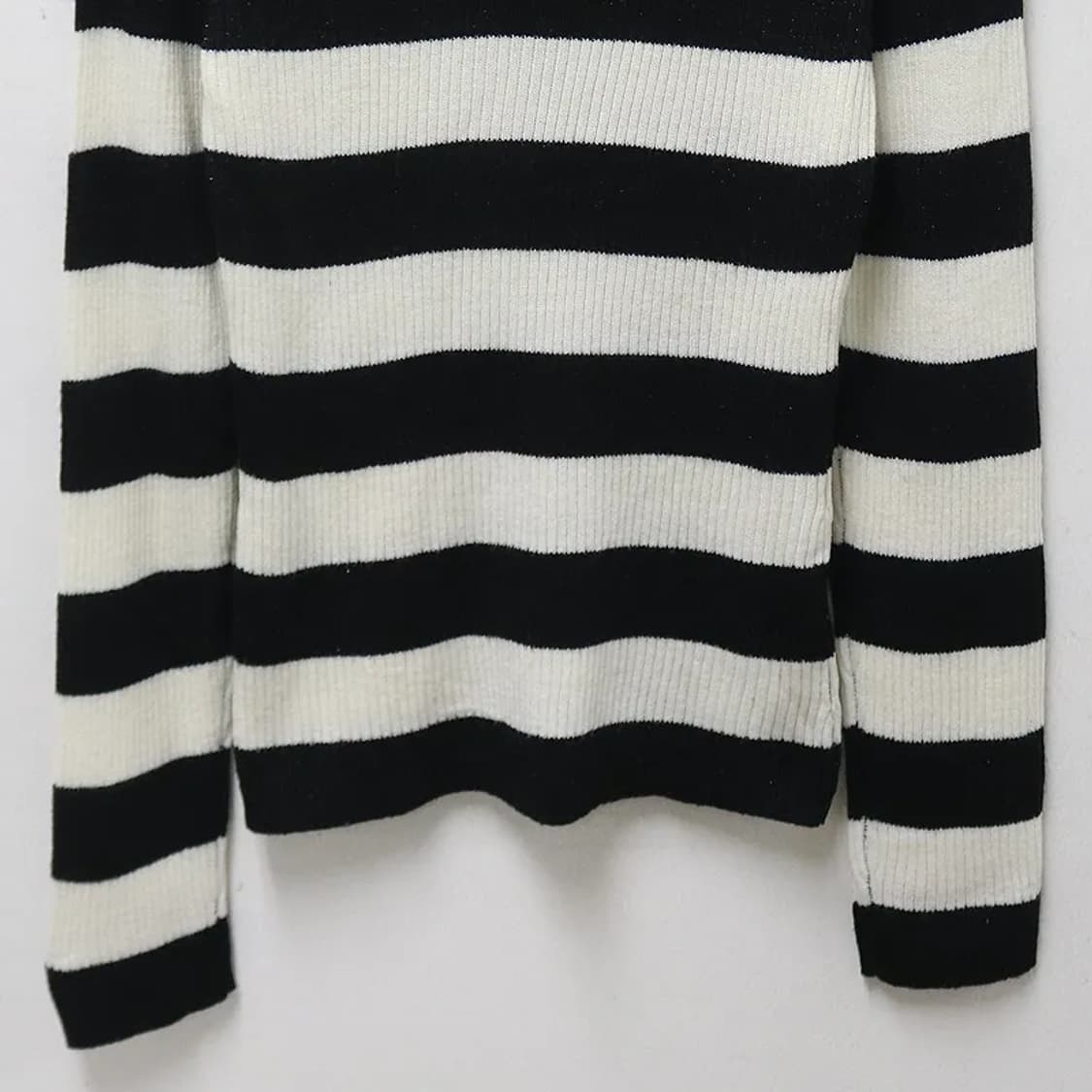 RAIE PA DOU 스트라이프 반 오픈 니트 62287 상품이미지7