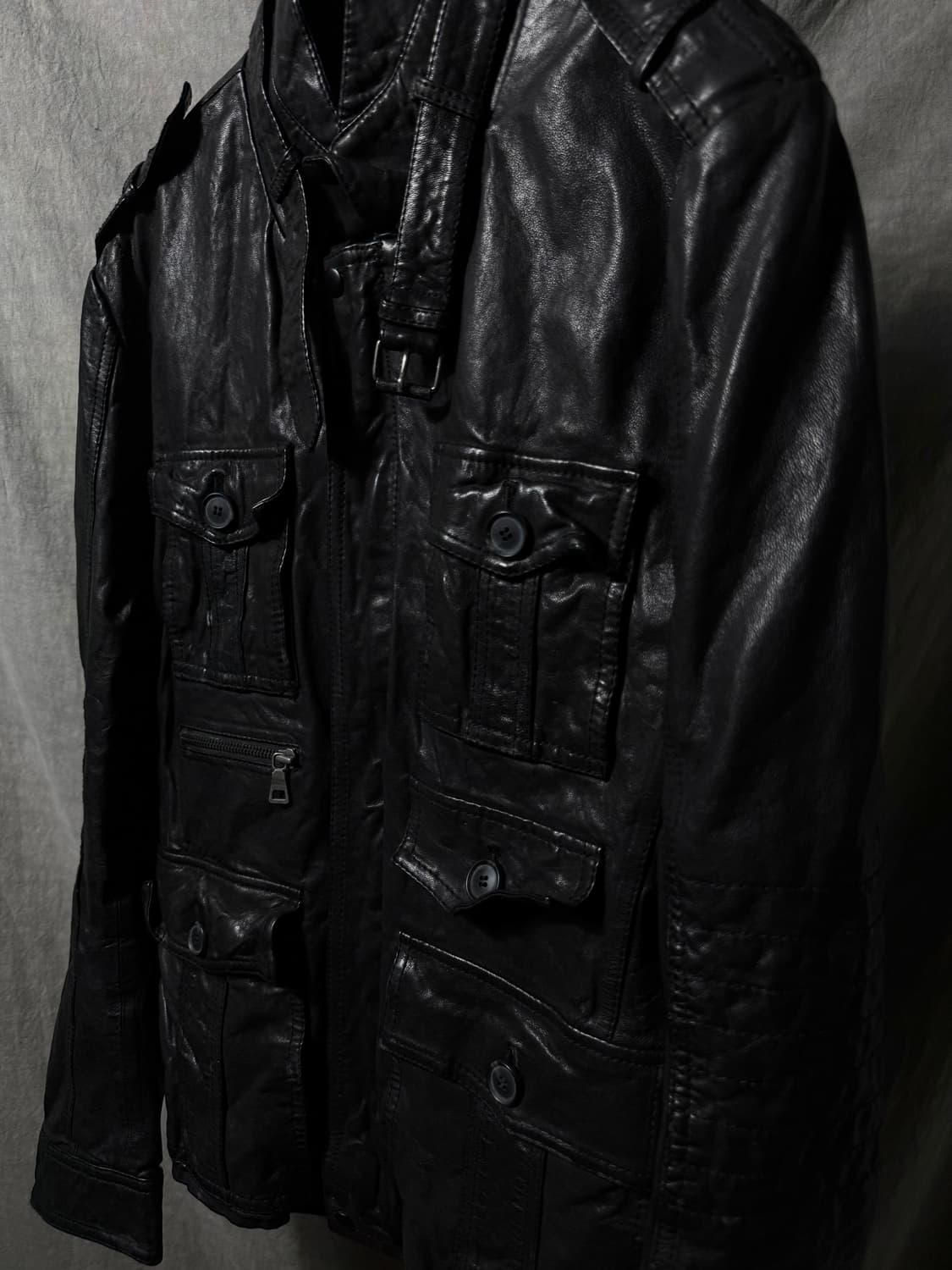 Lamb Leather Multi-Pocket Jacket  상품이미지6