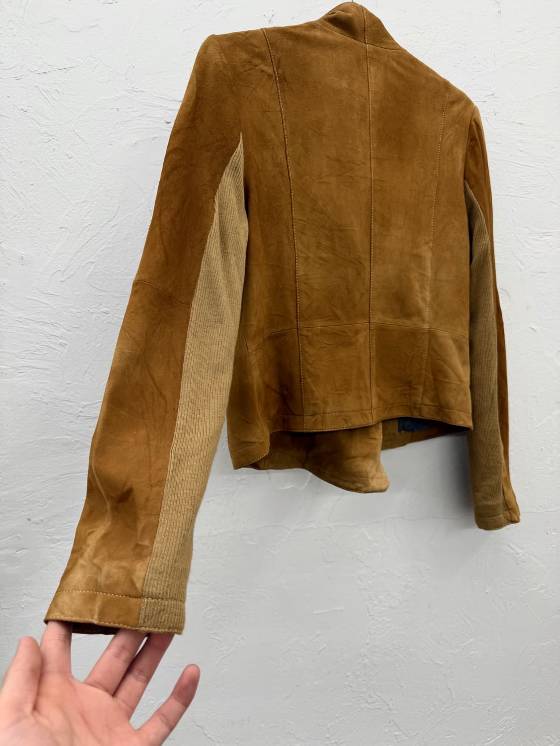 area free 니트 패널 집업 자켓 상품이미지6