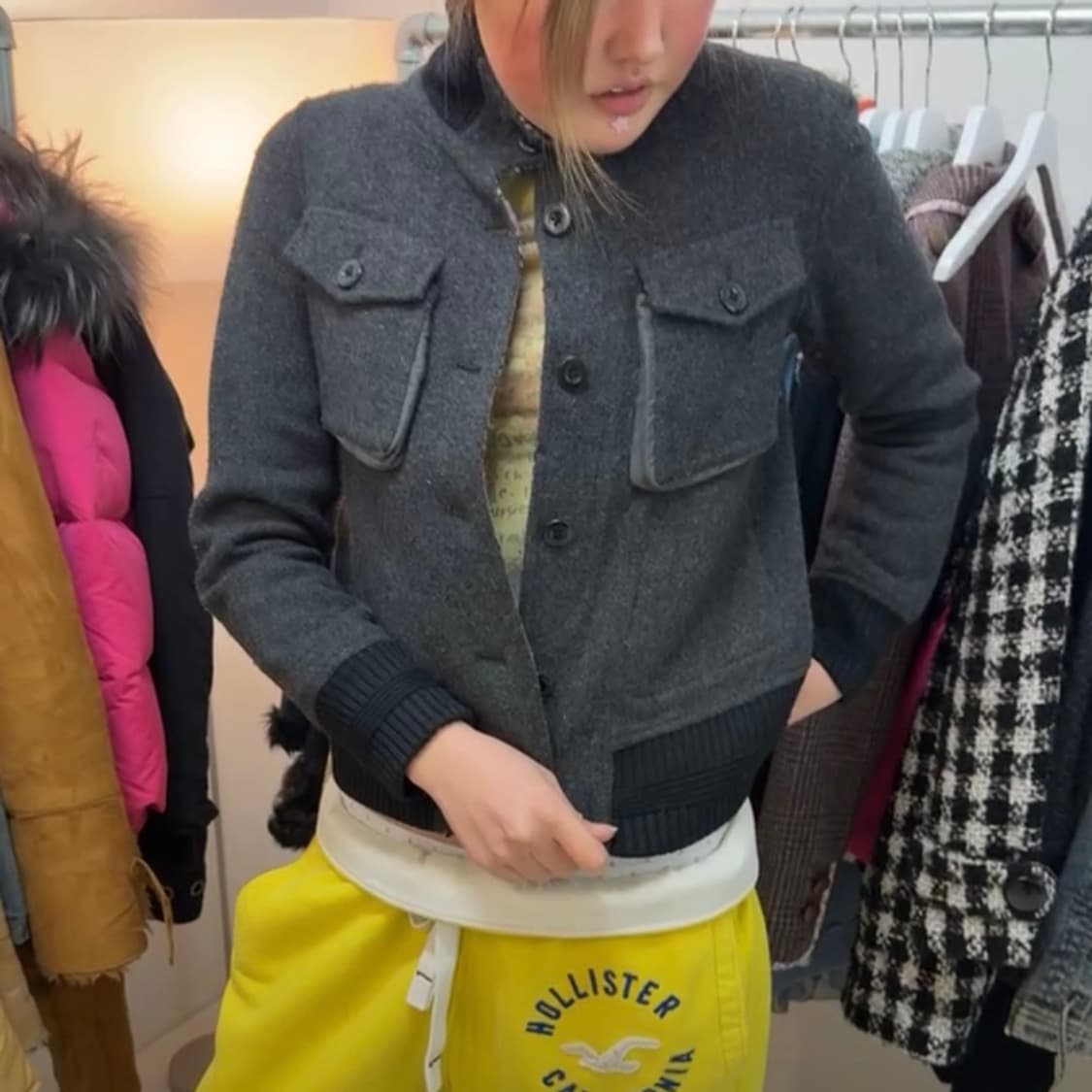 빈티지 모직 자켓 상품이미지3