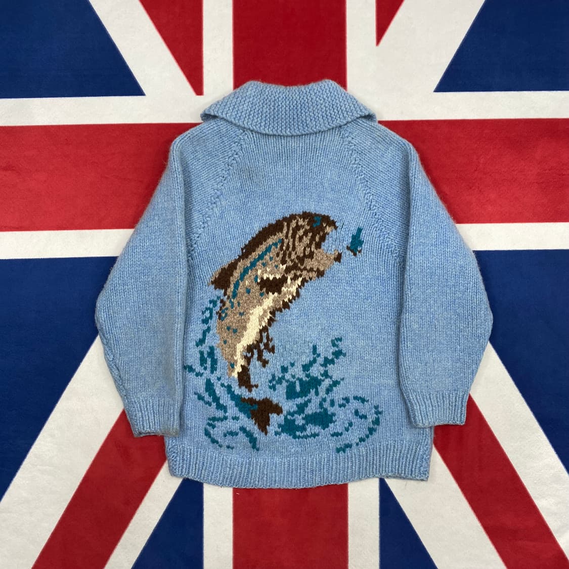 빈티지 헤비울 집업 실측 L  상품이미지4