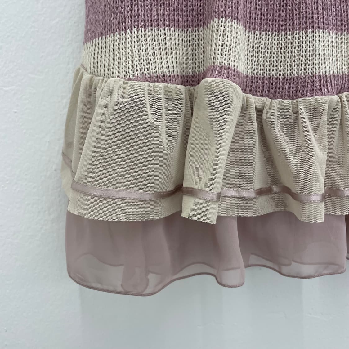 pink stripe knite dress 상품이미지5