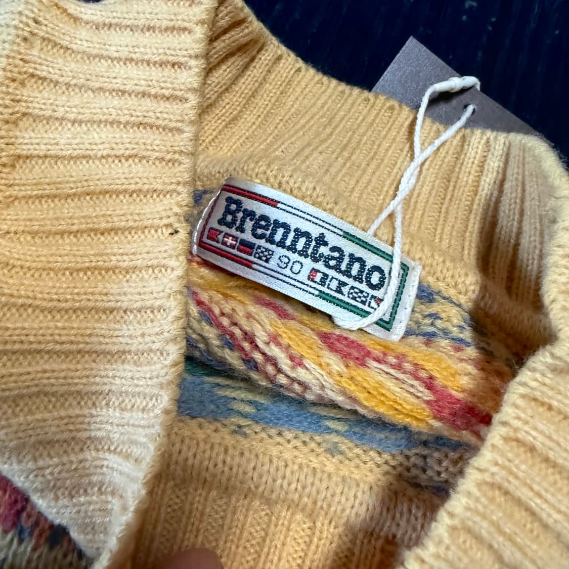 90‘s Brenntano 페어아일 울 블랜드 스웨터 90 상품이미지5