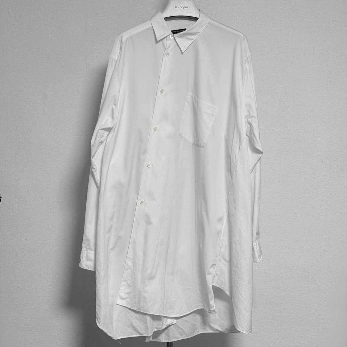 18aw 꼼데가르송 옴므플러스 비대칭 롱 셔츠 l 상품이미지1