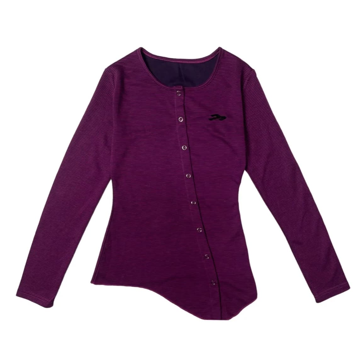 탄산마그네슘 사선 스트라이프 가디건 핑크 퍼플 보라 상품이미지1