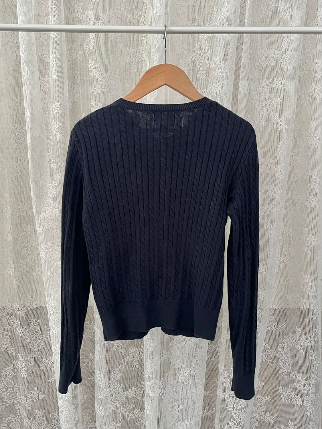 XL) 신형 폴로 랄프로렌 걸즈 꽈배기 가디건 네이비 상품이미지2