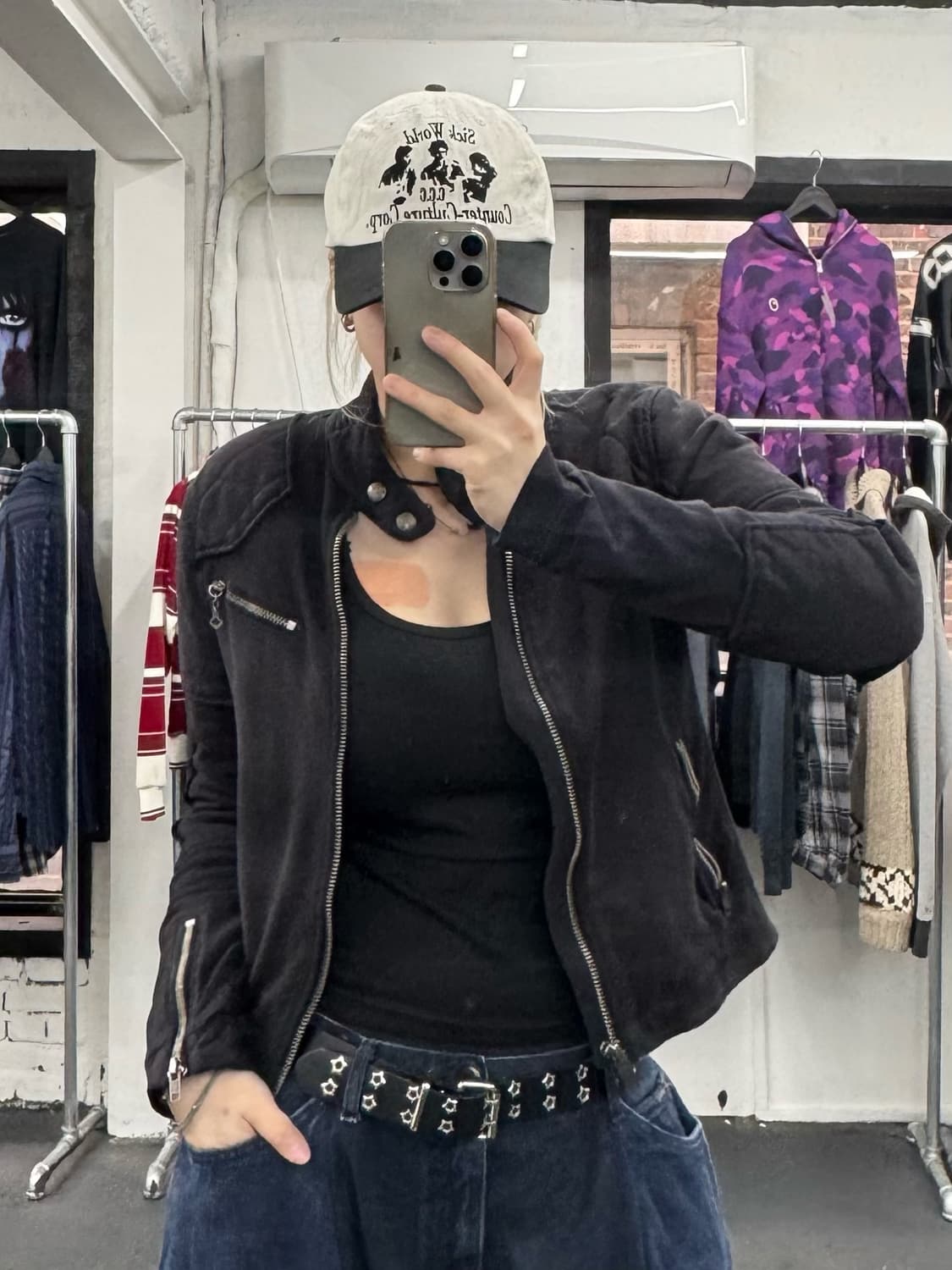 폴로 랄프로렌 피그먼트 코튼 바이커 자켓 상품이미지2