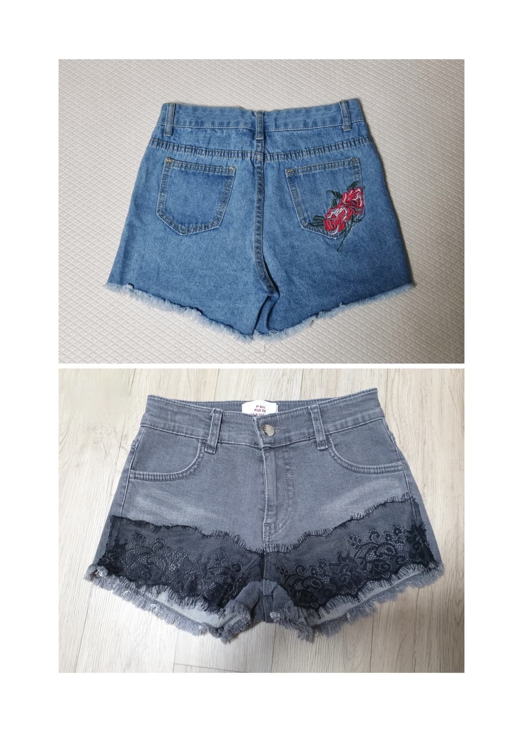 반바지 데님 숏팬츠 2개~ 상품이미지2