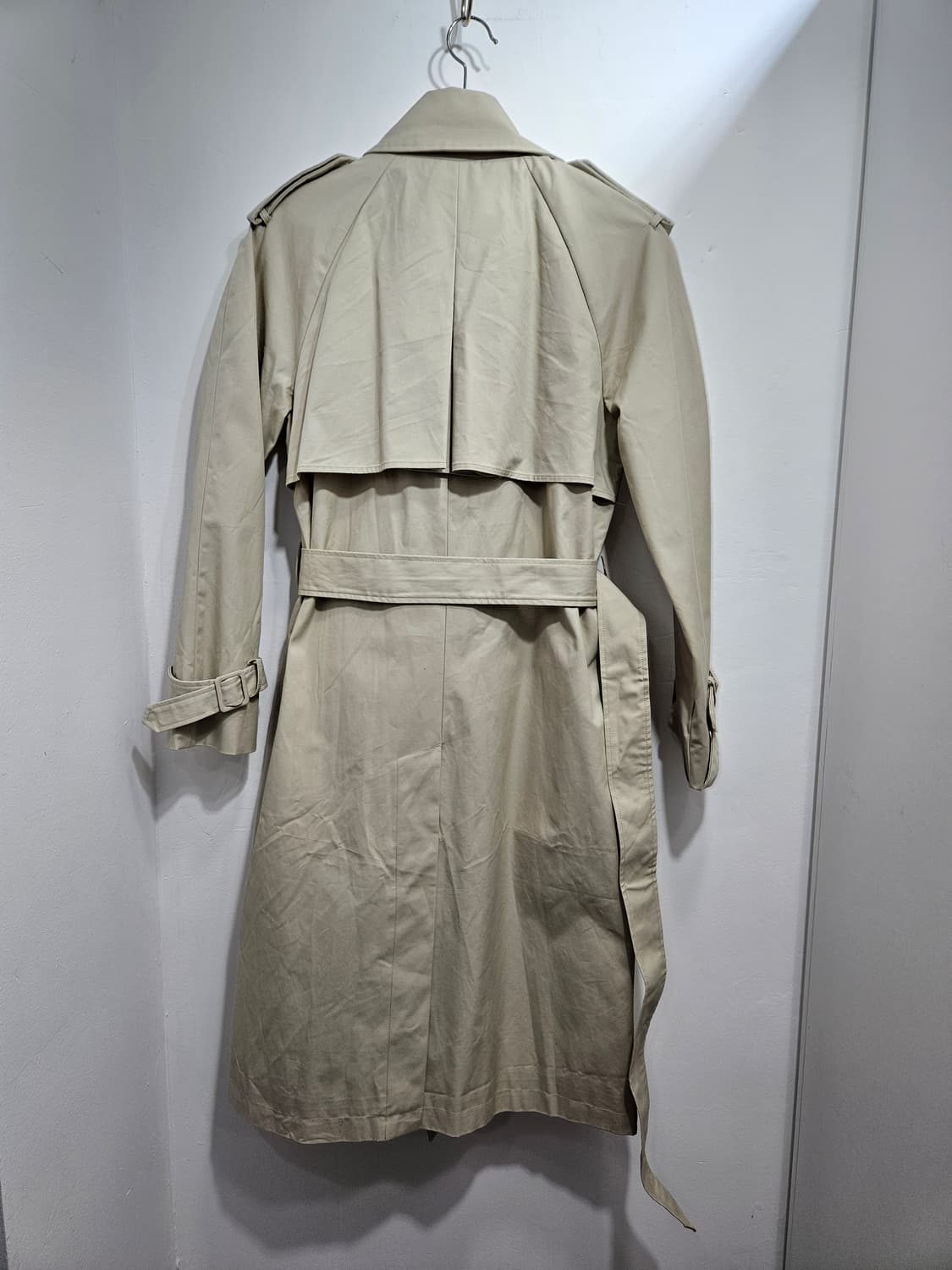 베이지 롱 트렌치 코트 상품이미지8