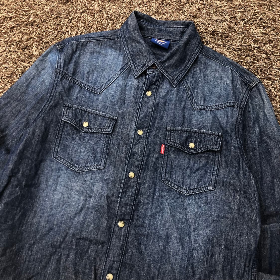 디키즈 데님 워싱 웨스턴 셔츠 상품이미지2