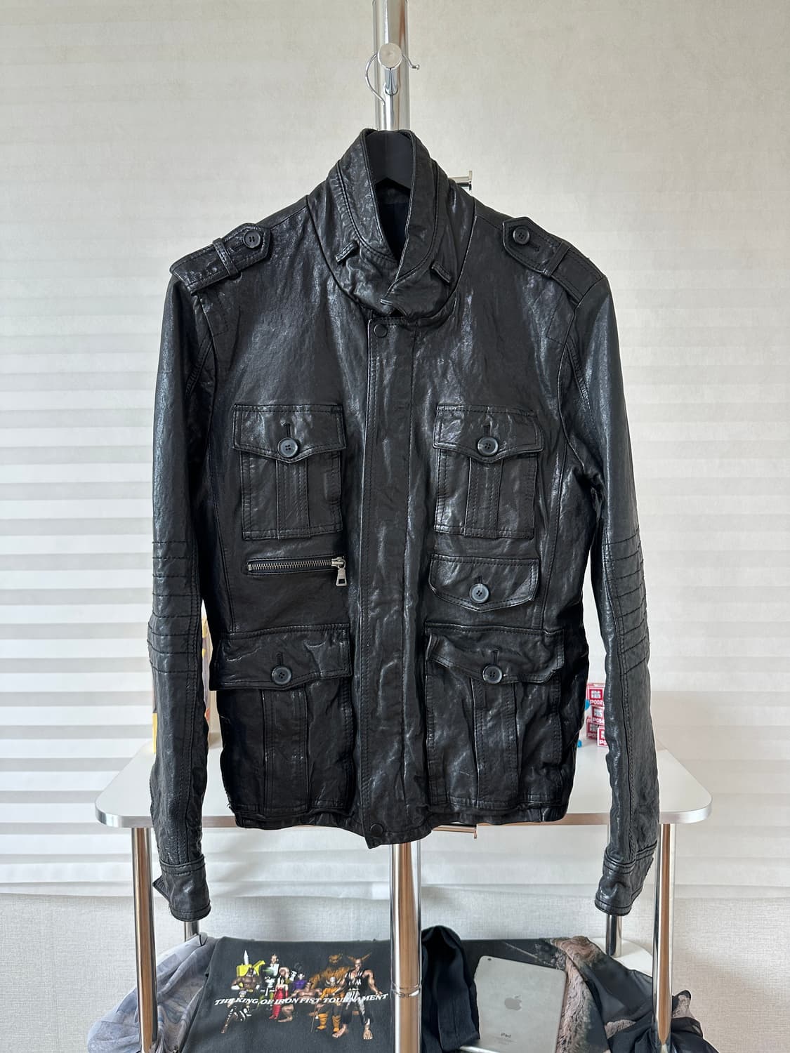 Lamb Leather Multi Pocket Field Jacket 상품이미지1