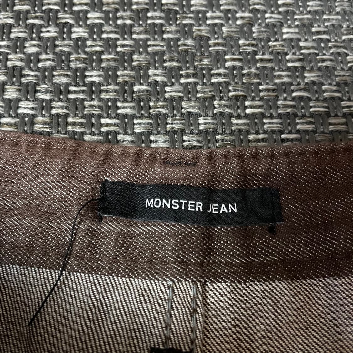 (32) 몬스터진 브라운 데님 롱 스커트 2XL 상품이미지5