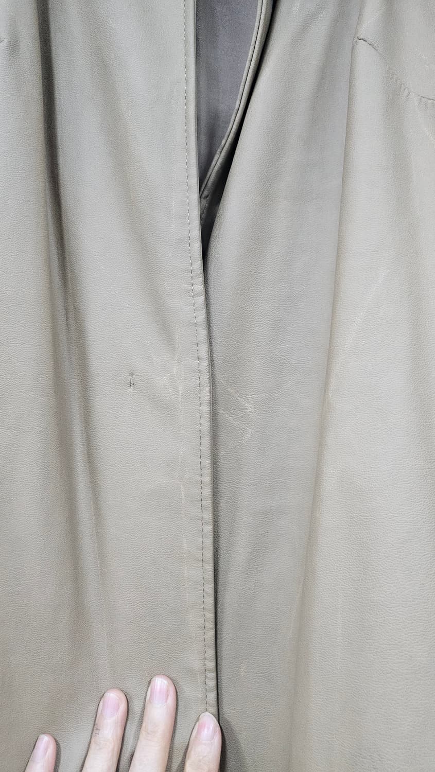 합성피혁 가죽 롱코트  상품이미지7