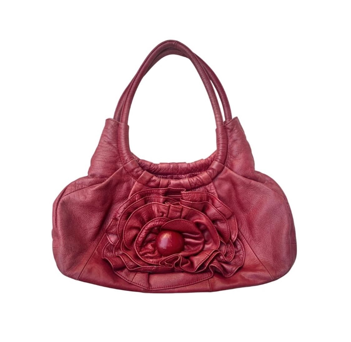 Vintage frill red flower bag 상품이미지1
