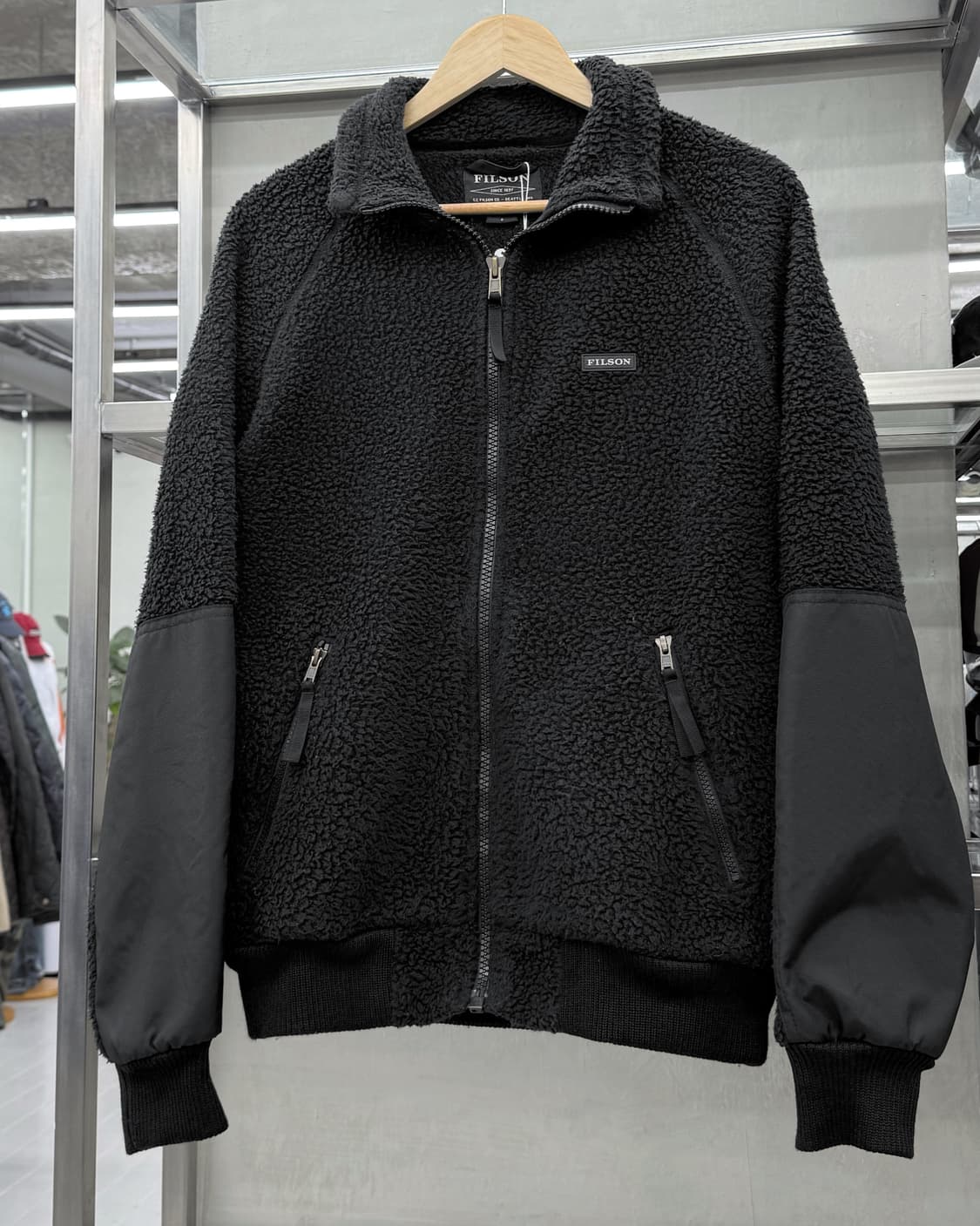 필슨 FILSON 블랙 쉐르파 플리스 후리스 자켓 상품이미지2